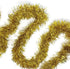 Allgala 50 Feet Christmas Foil Tinsel Garland Decoration for Holiday Tree Walll Rail Home Office Event-Gold-XG93203