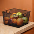 YBM Home Kitchen Pantry Organizer Wire Basket for Shelves, Cabinets, Pantry, Countertop, Mesh Open Storage Bin Metal Basket for Organizing Food Supplies