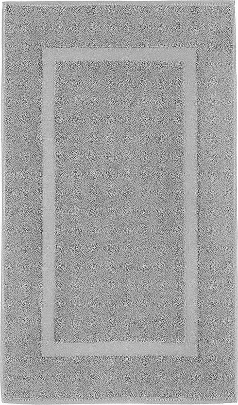 Cotton Paradise, Bath Mat Towels for Bathroom, 20x34 inch 100% Cotton Bath Mats, Soft Absorbent Washable Floor Towels Bath Mat Rugs, Light Gray