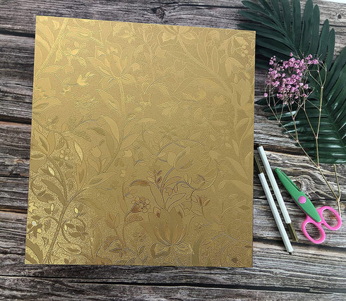 RECUTMS 600 Photo Picture Album PU Leather Cover Slots Album Holds 4x6 Photos 5 Per Page Family Album Gift for Mother Father (Gold S-Leaf)