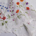 WEMAY KFL027 Sheer Embroidery Pastoral Style Cafe Curtain Kitchen Curtain Floral Window Valance,W60XL18 inch (Wild Flower)