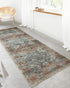 Loloi II Skye Collection SKY-06 Apricot / Mist, Traditional 18" x 18" Sample