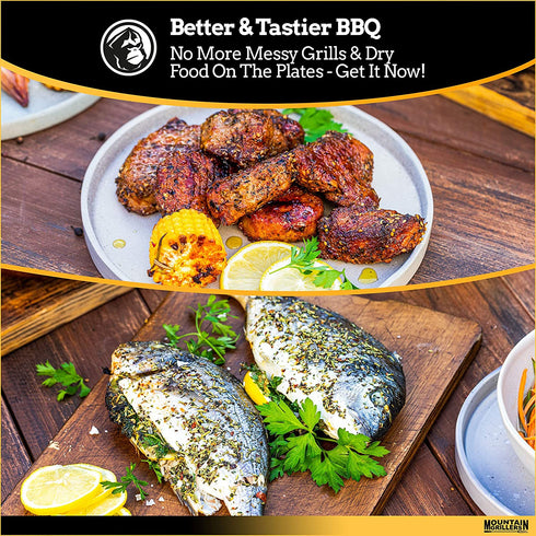 BBQ Mesh Grill Bags - 12 x 9.5 Inch Reusable Grilling Pouches for Charcoal, Gas, Electric Grills & Smokers - Heat-Resistant, Non-Stick Barbecue Bag is a Must-Have for All Pitmasters - Set of 2