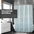 LYNXTEX Teal Blue Shower Curtain - Polyester Fabric Waterproof Weighted Hem Farmhouse Boho Shower Curtain Set with 12 Hooks for Bathroom Decor 72 X 72 Inch - Ombre Damask