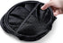 Three Compartment Popup Hamper - Durable Mesh Material, Folds for Storage, Handles to Carry Easily to The Laundry Room. Folding Pop-Up Laundry Hampers are Great for College Dorm or Travel. (Black)