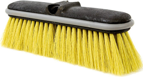 DocaPole Medium Bristle Deck Brush and Scrub Brush Extension Pole Attachment (10?) | Long Handle Scrub Brush and Deck Brush for Deck, House Siding, Brick, Concrete and More (Pole Not Included)