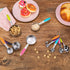 10 Piece Stainless Steel Measuring Cups and Spoons Set with Scrub Sponge Including 5 Piece Measuring Cups and 5 Piece Measuring Spoons, for Dry and Liquid Ingredients