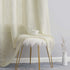 HLC.ME Abbey Faux Linen Textured Semi Sheer Privacy Sun Light Filtering Transparent Window Grommet Long Thick Curtains Drapery Panels for Bedroom & Living Room, 2 Panels (54 W x 96 L, Ivory)