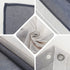 Grey Ombre Sheer Curtains Faux Linen - Semi Voile Gradient Sheer Curtain for Bedroom and Living Room Grommet Top,Set of 2 Panels Window Curtains 52" W—96" L