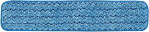 Rubbermaid Commercial Products Microfiber Damp Mop Pad, 24-inch, Blue (FGQ41100BL00)