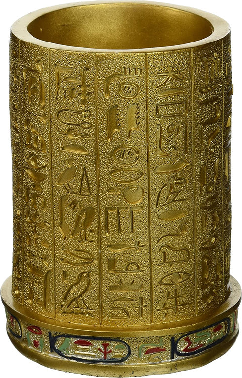 Design Toscano QL1244 Egyptian Pharaoh Pen Vessel,full color