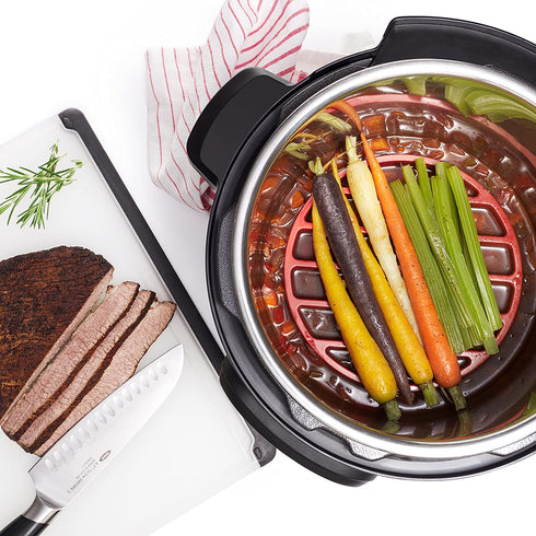 OXO Good Grips Silicone Pressure Cooker Roasting Rack,Red,Silicone Pressure Cooker Rack