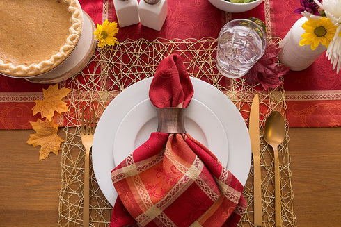 DII Oversized 20x20 Cotton Napkin, Pack of 6, Harvest Wheat - Perfect for Holiday, Fall, Thanksgiving, Dinner Parties or Everyday Use