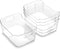 BINO | Plastic Storage Bins, Small - 4 Pack | The SOHO Collection | Multi-Use Organizer Bins | Built-in Handle | BPA-Free | Pantry Organization | Home Organization | Fridge Organizer | Freezer Org
