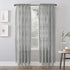 No. 918 Alison Floral Lace Sheer Rod Pocket Curtain Panel, 58" x 84", Dove Gray