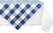 DII Buffalo Check Collection, Classic Farmhouse Tablecloth, Table Topper, 40x40, Navy & Cream