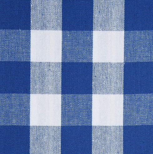 Urban Villa,Buffalo Check Plaid, Premium Quality, Dinner Napkins, 100% Cotton, Set of 12, Size 20X20 Inch, Blue/White Oversized Cloth Napkins with Mitered Corners, Ultra Soft, Durable Hotel Quality