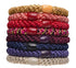 L. Erickson Grab & Go Ponytail Holders, Morocco, Set of Eight - Exceptionally Secure with Gentle Hold