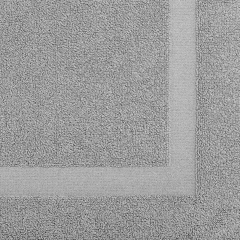 Cotton Paradise, Bath Mat Towels for Bathroom, 20x34 inch 100% Cotton Bath Mats, Soft Absorbent Washable Floor Towels Bath Mat Rugs, Light Gray