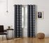 Sun Zero Barnett Trellis Blackout Grommet Curtain Panel, 40 in x 63, Navy Blue