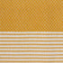 COCOTTON Boho Striped Turkish Hand Towels Set of 2 | 100% Cotton, 16 x 40 Inches | Decorative Bathroom Hair Face Gym Yoga Dishcloth Tea Kitchen Light Weight Quick Dry Farmhouse Towel (Mustard)