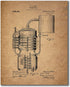 Whiskey Patent Wall Art Prints - Set of 6 Vintage Whisky Photos