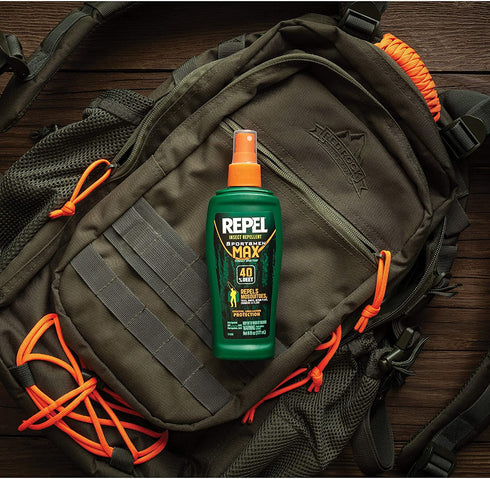 Repel 24101 Bee Sportsmen Max Formula Spray Pump 40% DEET, 2/6-Oun, 6 ounce - 2 pack, Green