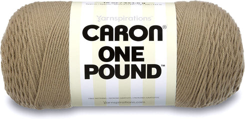Caron One Pound Solids Yarn, 16oz, Gauge 4 Medium, 100% Acrylic - Tae- For Crochet, Knitting & Crafting ( 1 Piece )