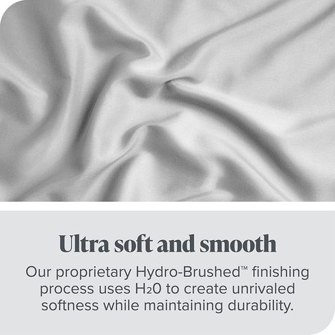 Bare Home Queen Fitted Sheet - Extra Deep Pocket Fitted Sheet - Premium 1800 Microfiber - Ultra-Soft Wrinkle Free - Queen Deep Pocket Fitted Bottom Sheets (Queen - 22" Pocket, Light Grey)