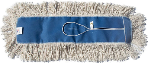 Nine Forty Industrial Strength Ultimate Cotton Floor Dust Mop Refill | Commercial Cleaner Mop Head Replacement (1 Pack, 24" Wide X 5")