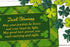 Brumlow Mills Irish Blessing St. Patricks's Day Lucky Shamrock Washable Festive Print Indoor/Outdoor Rug for Living or Bedroom Carpet, Dining Area, Kitchen or Front Door Mat, 20" x 34"