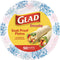 Glad Round Disposable Paper Plates for All Occasions | Soak Proof, Cut Proof, Microwaveable Heavy Duty Disposable Plates | 8.5" Diameter, 50 Count Bulk Paper Plates, Pink Hydrangea | Glad Paper Plates