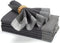 Farmhouse Cloth Napkin Set of 6 100% Cotton Dinner Napkin Double Holes Size 20"x 20" Color Dark Grey