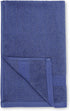 Amazon Basics 6-Piece Fade Resistant Bath, Hand and Washcloth Towel Set - Navy Blue/Dark Gray Pinstripes