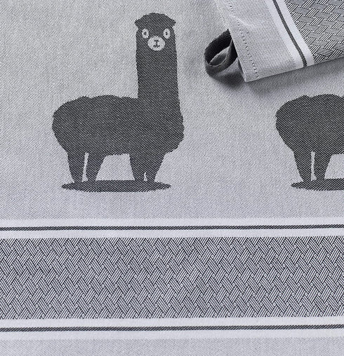 saewelo Set of 4 Tea Towels in Gift Packaging, 100% Cotton, 19.7 x 27.6 '' (Sheep, Grey)