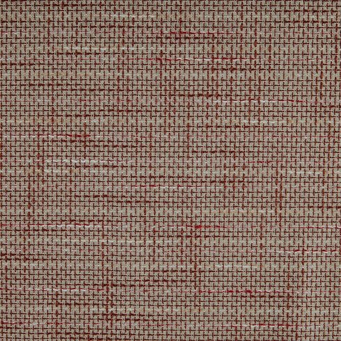 Sun Zero - 56585 Brooks Burlap Weave Thermal Extreme 100% Blackout Grommet Curtain Panel, 52" x 84", Deep Red/Linen