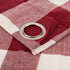 Lorraine Home Fashions 09570-V-00148 RED Courtyard Grommet Window Curtain Valance, Red, 53" X 18"