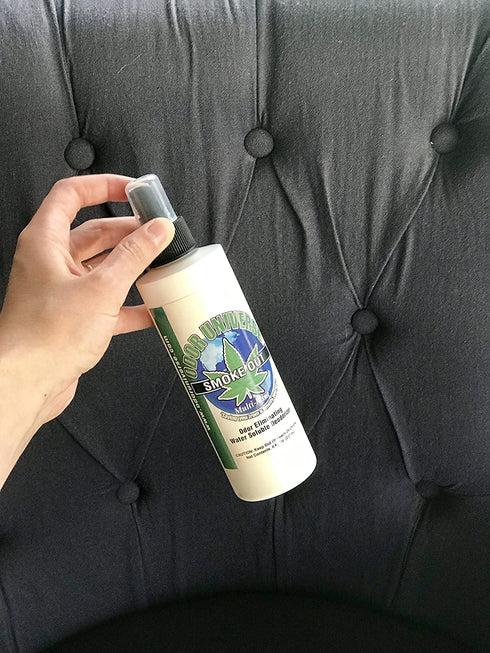 Odor Universe Smoke Out Smoke Smell Remover Removes Smell of Cigars Cigarettes Pot Smelland other Smoke and Organic Smells Including Spoiled Milk and Other Car and Home Smells 8 oz. Bottle