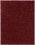 Well Woven Elle Basics | Emerson Shag Deep Red | Textured Mat Rug 2x4 (2'3" x 3'11")