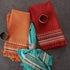 DII Tabletop Collection, Southwest Hacienda Stripe, Napkin Set, 20x20, Sedona Sunset, 6 Piece