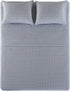 Comfort Spaces 100% Cotton Percale 3 Piece Set Ultra Soft Breathable Deep Pocket Printed Geometric Pattern Sheets with Pillow Cases Bedding, Twin, Diamond Blue