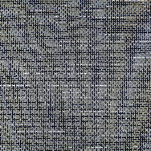Sun Zero Brooks Burlap Weave Thermal Extreme 100% Blackout Grommet Curtain Panel, 52 in x 84 in, Navy/Denim Blue