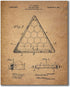 Billiards Patent Wall Art Prints - Set of 6 Vintage Pool Historical Photos