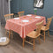 AooHome Quatrefoil Geometric Fabric Tablecloth, Water Repellent, Spill Proof, Suitable for Dinner (Orange, 54x78)