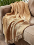 DII Diamond Throw Collection Cotton Woven, 50x60, Honey Gold