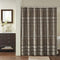 Madison Park Essentials Zara Multi Print Jacquard Shower Curtains Machine Washable, Traditional Home Bathroom Décor Bathtub Privacy Screen, 72" x 72", Brown (MPE70-883)