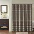 Madison Park Essentials Zara Multi Print Jacquard Shower Curtains Machine Washable, Traditional Home Bathroom Décor Bathtub Privacy Screen, 72" x 72", Brown (MPE70-883)