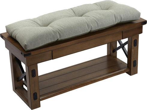 Klear Vu The Gripper Non-Slip Omega Bench Cushion for Piano Chair, Storage Bench, Dining Room, Sofa Couch and Window Seat-1 Piece Bench Pad, 36 Inches, Spa