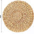 Artera Round Woven Placemats - Set of 4, Natural Wicker Placemats, Water Hyacinth Straw Braided Placemats, Heat Resistant Non-Slip Weave Placemats Handmade (11.8" Round, Style 1)