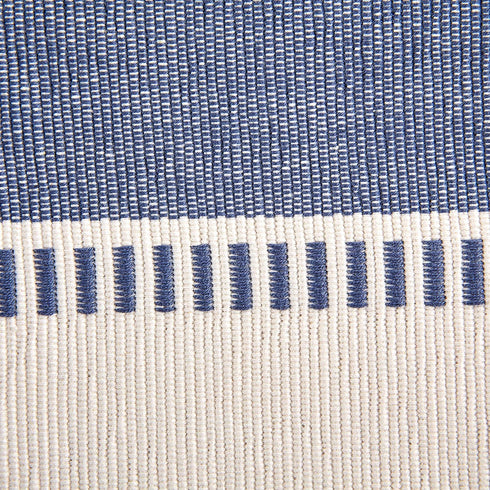 DII Dobby Stripe Woven Table Runner, 13x108-inch, French Blue